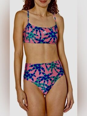 adidas X Farm Rio Women's Palm Tree High-Waist Bikini